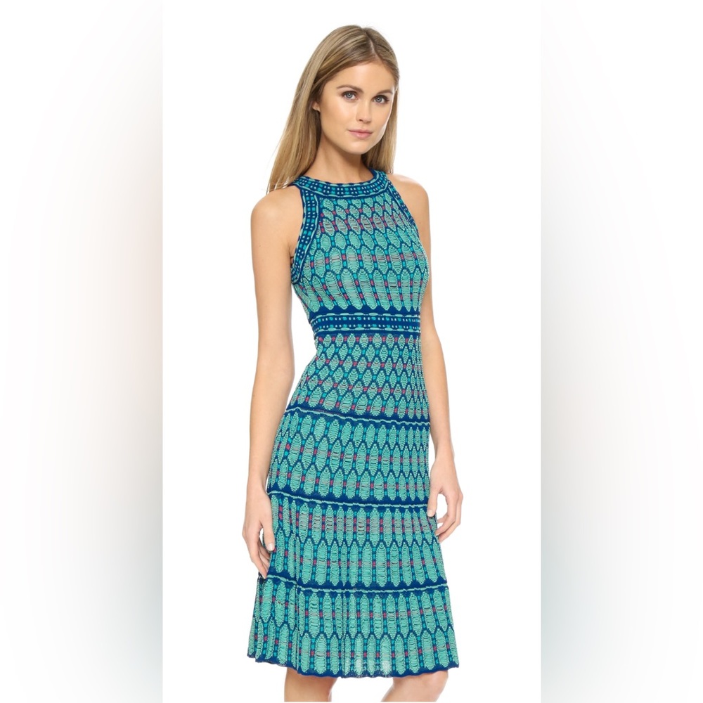 Missoni crochet knit halter neck dress